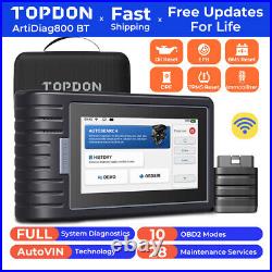 TOPDON AD800BT Auto OBD2 Diagnostic Scanner Tool All System 28 Special Function