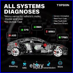 TOPDON AD800BT Auto OBD2 Diagnostic Scanner Tool All System 28 Special Function