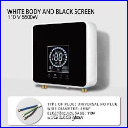 Tool Parts Bathroom Tankless Hot Water Heater White&Black 110V/220V 210x225mm