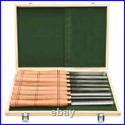 Turning Tool Set Lathe Chisel Wood Groove Parting 8 Piece HSS vidaXL