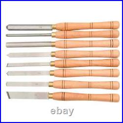 Turning Tool Set Lathe Chisel Wood Groove Parting 8 Piece HSS vidaXL