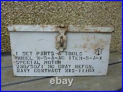 U. S. A WW2 Metal Navy Equipment Box 1 Set Parts & Tools box N-5-A-AC Item -5-A=X