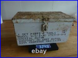 U. S. A WW2 Metal Navy Equipment Box 1 Set Parts & Tools box N-5-A-AC Item -5-A=X