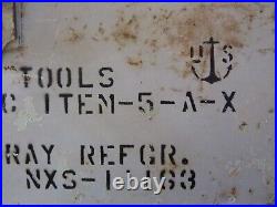 U. S. A WW2 Metal Navy Equipment Box 1 Set Parts & Tools box N-5-A-AC Item -5-A=X