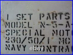 U. S. A WW2 Metal Navy Equipment Box 1 Set Parts & Tools box N-5-A-AC Item -5-A=X