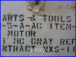 U. S. A WW2 Metal Navy Equipment Box 1 Set Parts & Tools box N-5-A-AC Item -5-A=X