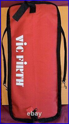 Vic Firth drum stick bag with sticks and tuning tool drum stand practice pad