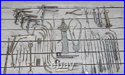 Vintage Medical Surgical Instrument Tools Lot Parts Repair As Is