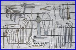 Vintage Medical Surgical Instrument Tools Lot Parts Repair As Is