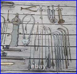 Vintage Medical Surgical Instrument Tools Lot Parts Repair As Is