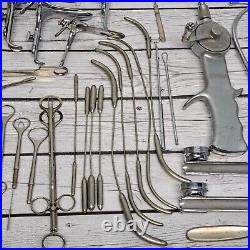 Vintage Medical Surgical Instrument Tools Lot Parts Repair As Is