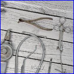 Vintage Medical Surgical Instrument Tools Lot Parts Repair As Is