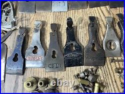 Vintage Tools Woodworking Plane Parts Stanley Ohio Tool More Frogs Blades Screws