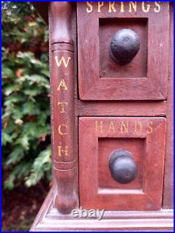 Vintage Watchmakers Tool Cabinet