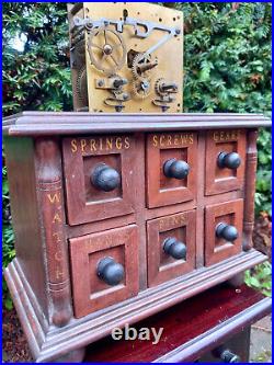 Vintage Watchmakers Tool Cabinet