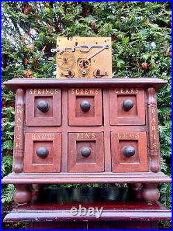 Vintage Watchmakers Tool Cabinet