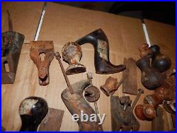 Vintage Wood Plane Handles & Parts Lot Of 45 Pieces Estate Find