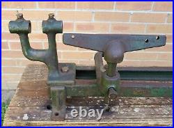 Vtg Walker Turner Driver Wood Lathe Antique Headstock Tailstock Tool Rest Parts