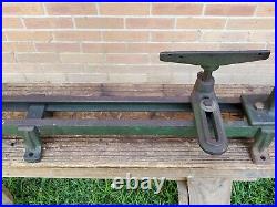 Vtg Walker Turner Driver Wood Lathe Antique Headstock Tailstock Tool Rest Parts